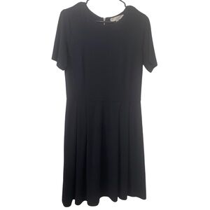 LOFT Black A-Line Mini Dress